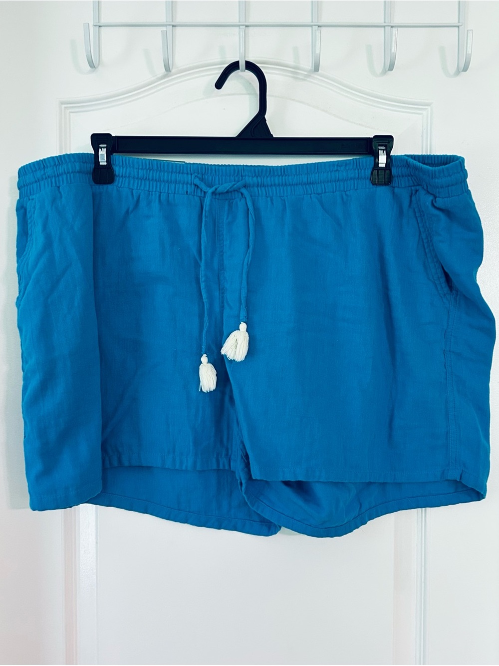 NWT OLD NAVY Women's Blue Drawstring Shorts Elastic Waist & Pockets - Size XXL